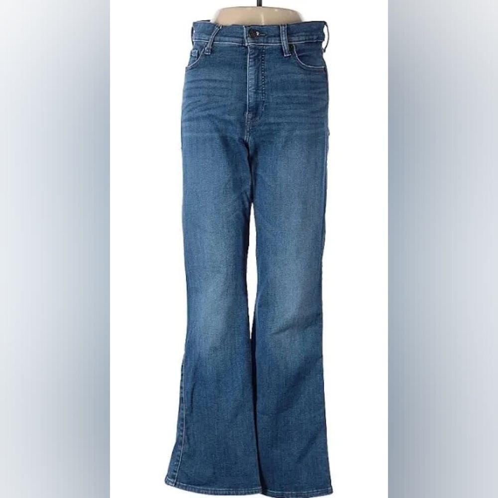 Lucky Brand High Rise Wide Leg Blue Denim Jeans Size 14 (32R)
